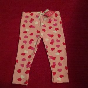 🐾Pink heart leggings NWT🐾